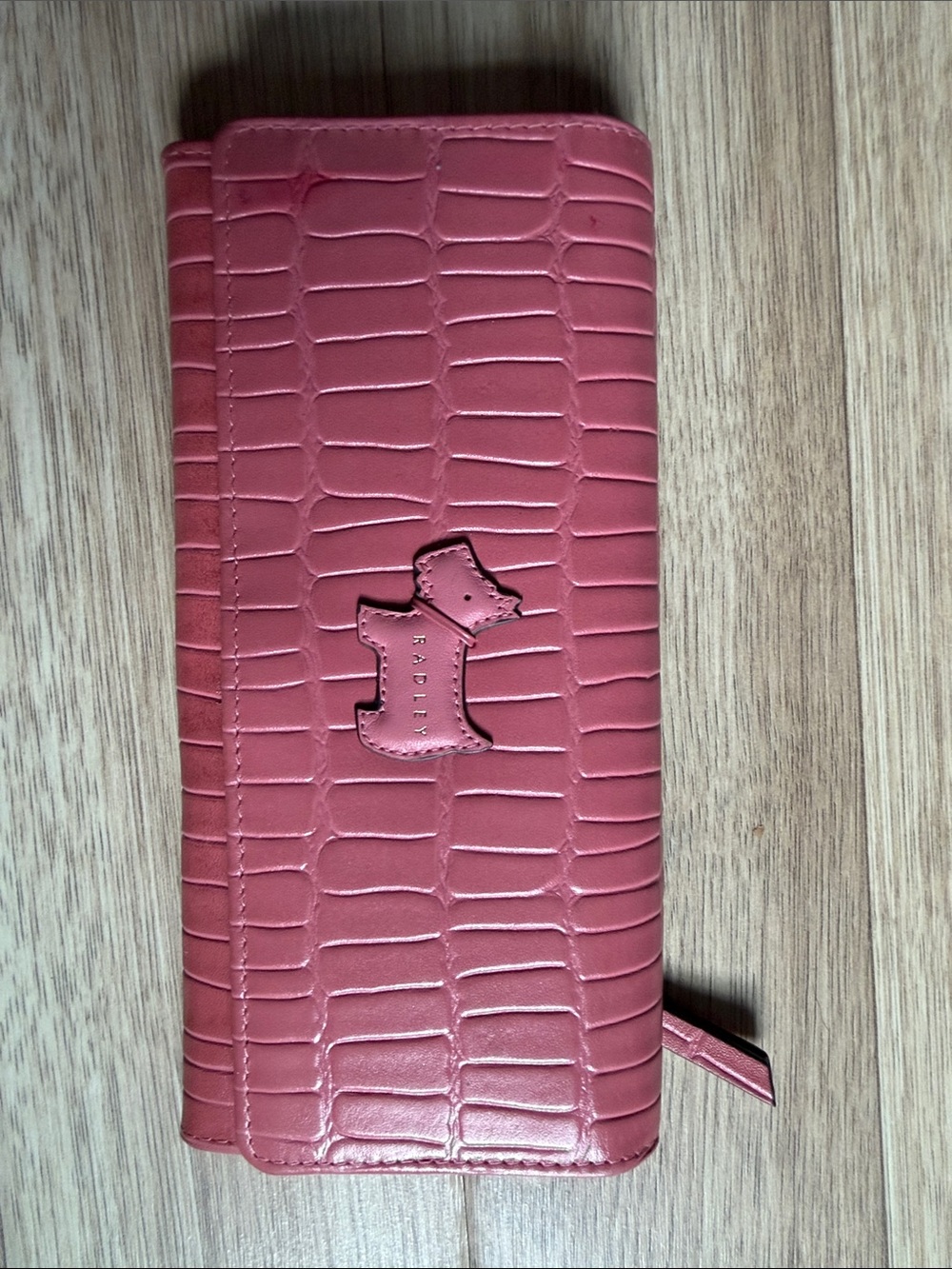 Pink Croc-Embossed Radley London Wallet